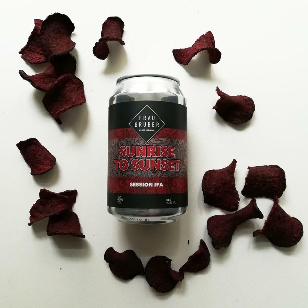 Food Pairing mit Bier: Frau Grubers Session IPA mit Rote-Bete-Chips