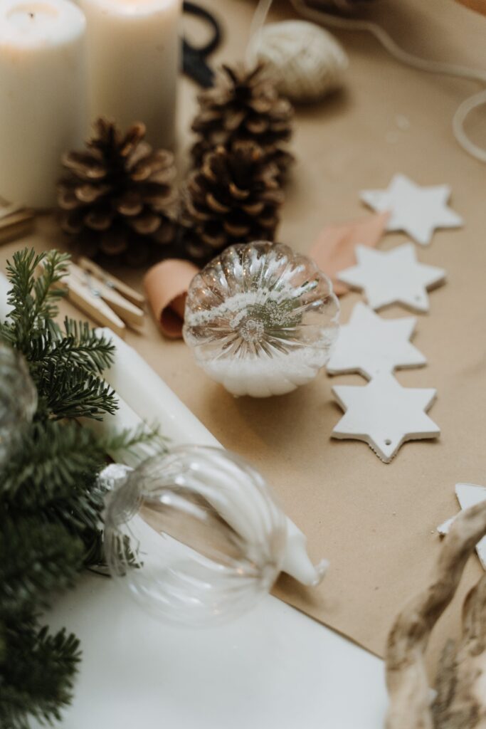 Weihnachtliche Dekoration.