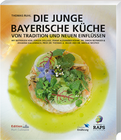 Cover des Buches Die junge bayerische Küche mit dem Untertitel Von Tradition und neuen Einflüssen