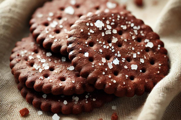 Schoko-Cracker mit Salz.